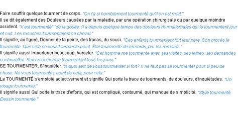 définition tourmenter|larousse tourmenter.